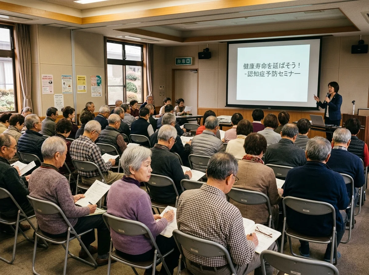 終活セミナーに参加するシニアのイメージ